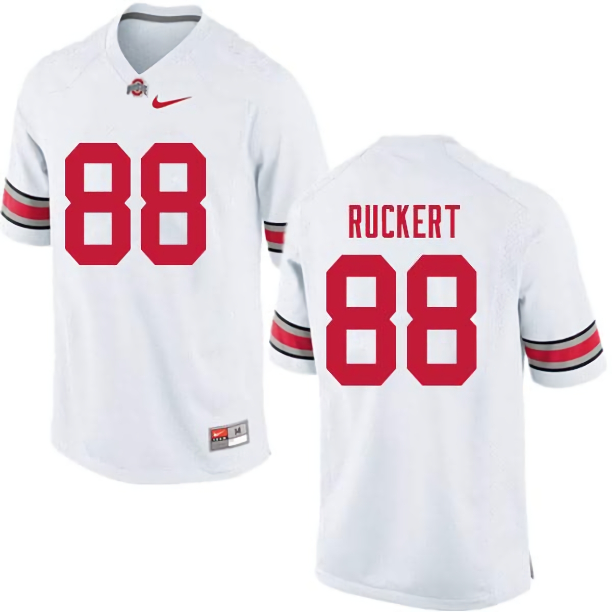 Jeremy Ruckert Ohio State Buckeyes Men's NCAA #88 Nike White College Stitched Football Jersey QXK7656SF
